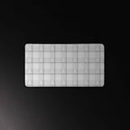 Desk Mat Lung Cancer Awareness Plaid, White Ribbon, Supportive Gift - Scottish Squares