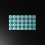 Desk Mat Cervical Cancer Awareness Plaid, Teal Ribbon, Supportive Gift - Scottish Squares