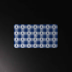 Desk Mat Colorectal Cancer Awareness Plaid, Dark Blue Ribbon, Supportive Gift - Scottish Squares