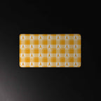 Desk Mat Kidney Cancer Awareness Plaid, Orange Ribbon, Supportive Gift - Scottish Squares