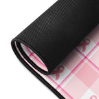 Desk Mat Breast Cancer Awareness Plaid - Scottish Squares