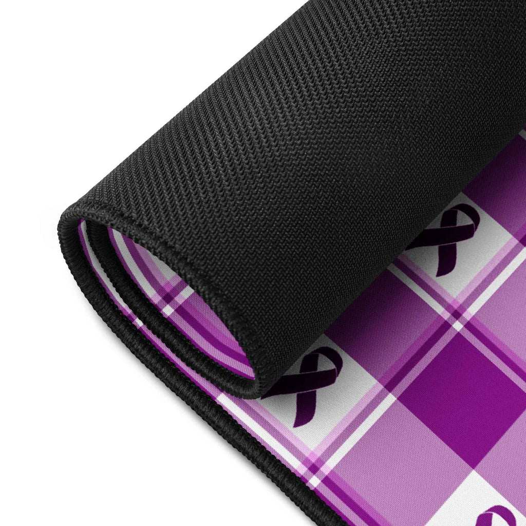 Desk Mat Pancreatic Cancer Awareness Plaid - Scottish Squares