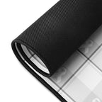 Desk Mat Lung Cancer Awareness Plaid, White Ribbon, Supportive Gift - Scottish Squares