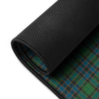Desk Mat Green Blue Orange Plaid Tartan