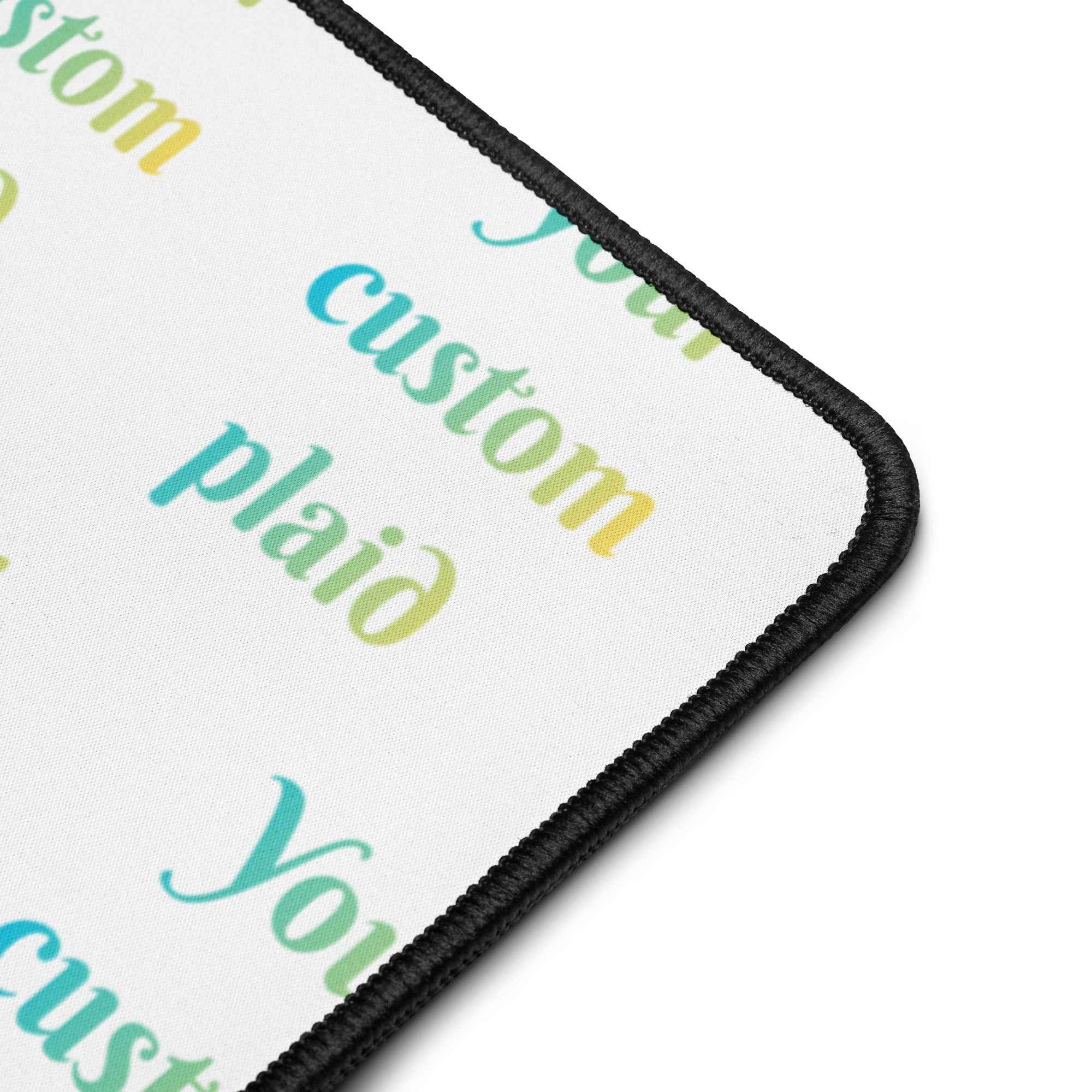 Desk Mat Your Own Birthday Plaid - Scottish Squares