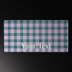 Personalized Ming and Melanie Plaid Desk Mat - Scottish Squares