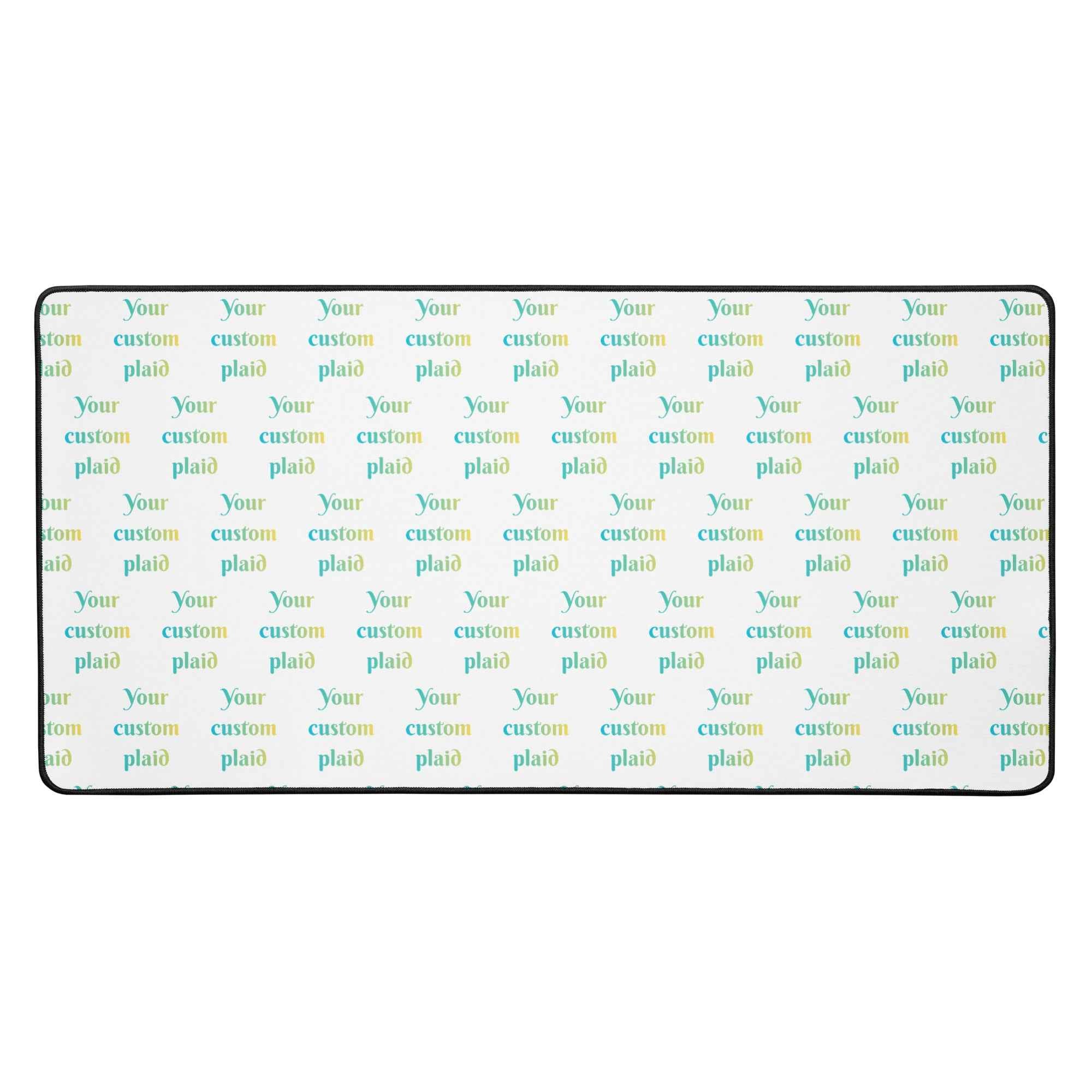 Desk Mat Your Own Birthday Plaid 16″×32″ - Scottish Squares