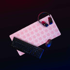 Desk Mat Breast Cancer Awareness Plaid - Scottish Squares