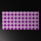 Desk Mat Pancreatic Cancer Awareness Plaid - Scottish Squares