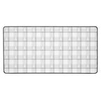 Desk Mat Lung Cancer Awareness Plaid, White Ribbon, Supportive Gift 16″×32″ - Scottish Squares