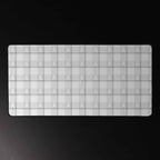 Desk Mat Lung Cancer Awareness Plaid, White Ribbon, Supportive Gift - Scottish Squares