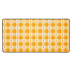 Desk Mat Kidney Cancer Awareness Plaid, Orange Ribbon, Supportive Gift 16″×32″ - Scottish Squares