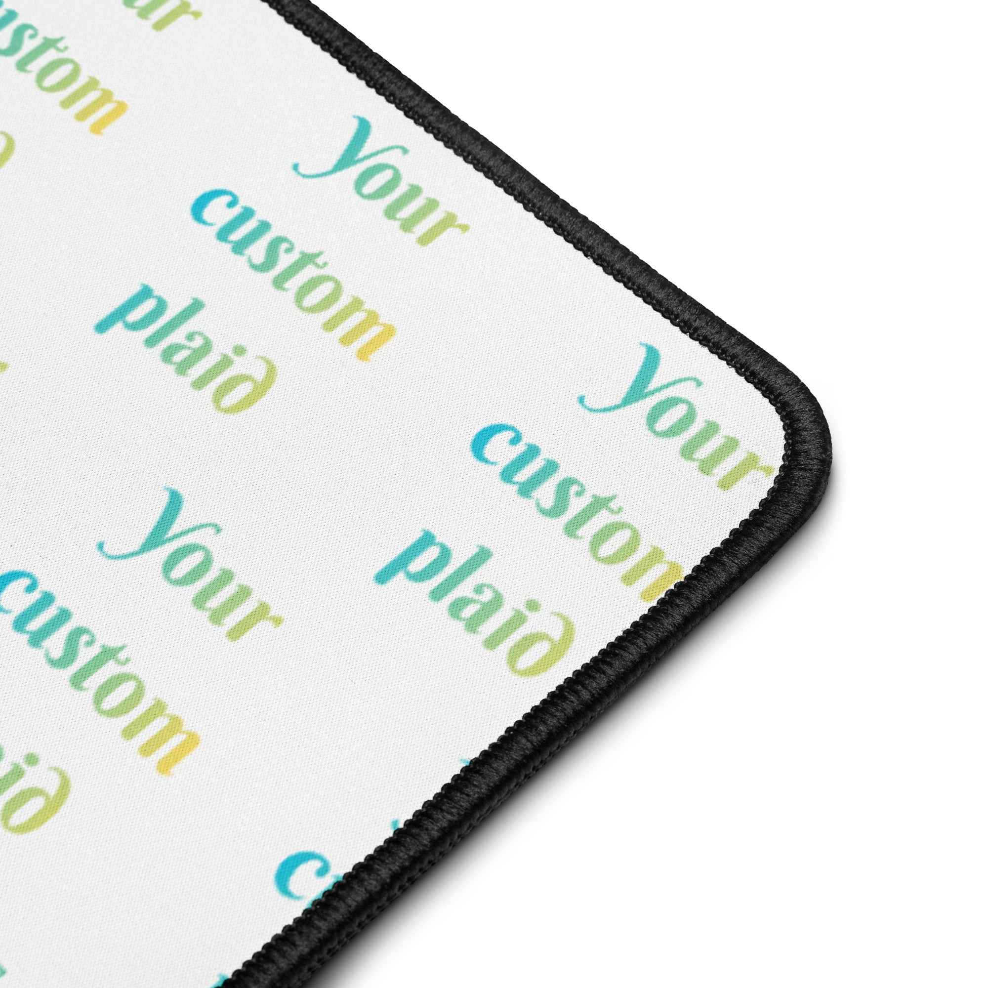 Desk Mat Your Own Birthday Plaid - Scottish Squares