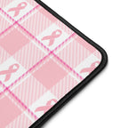 Desk Mat Breast Cancer Awareness Plaid - Scottish Squares