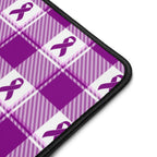 Desk Mat Pancreatic Cancer Awareness Plaid - Scottish Squares