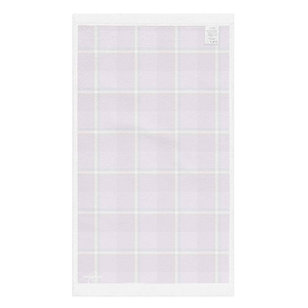 Purple and Trendy Pink Plaid Hand Towel - Scottish Squares