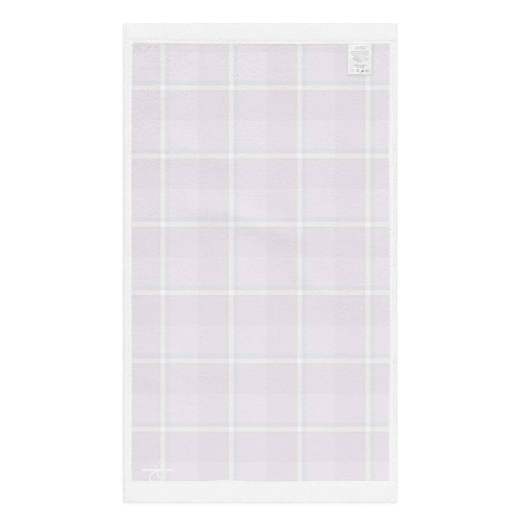 Purple and Trendy Pink Plaid Hand Towel - Scottish Squares