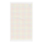 Blaze Orange and Bird Flower Plaid Hand Towel - Scottish Squares