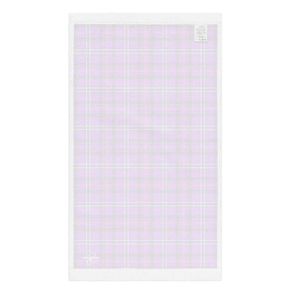 Electric Violet and Fuchsia Plaid Hand Towel - Scottish Squares