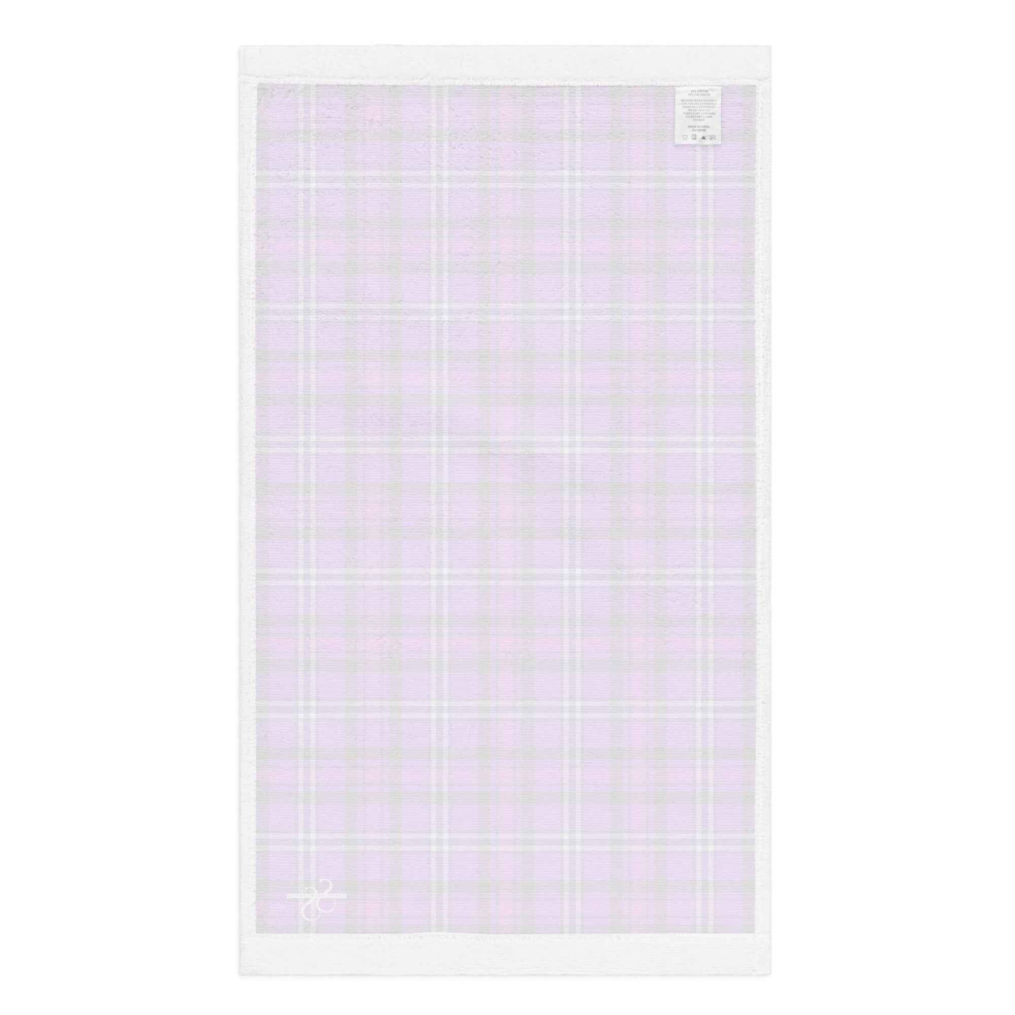 Electric Violet and Fuchsia Plaid Hand Towel - Scottish Squares