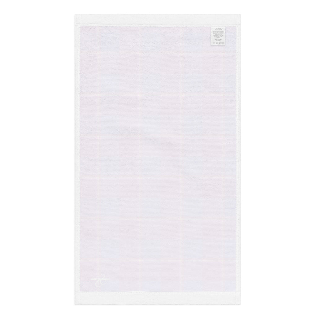 Viola and Dull Lavender Plaid Hand Towel - Scottish Squares