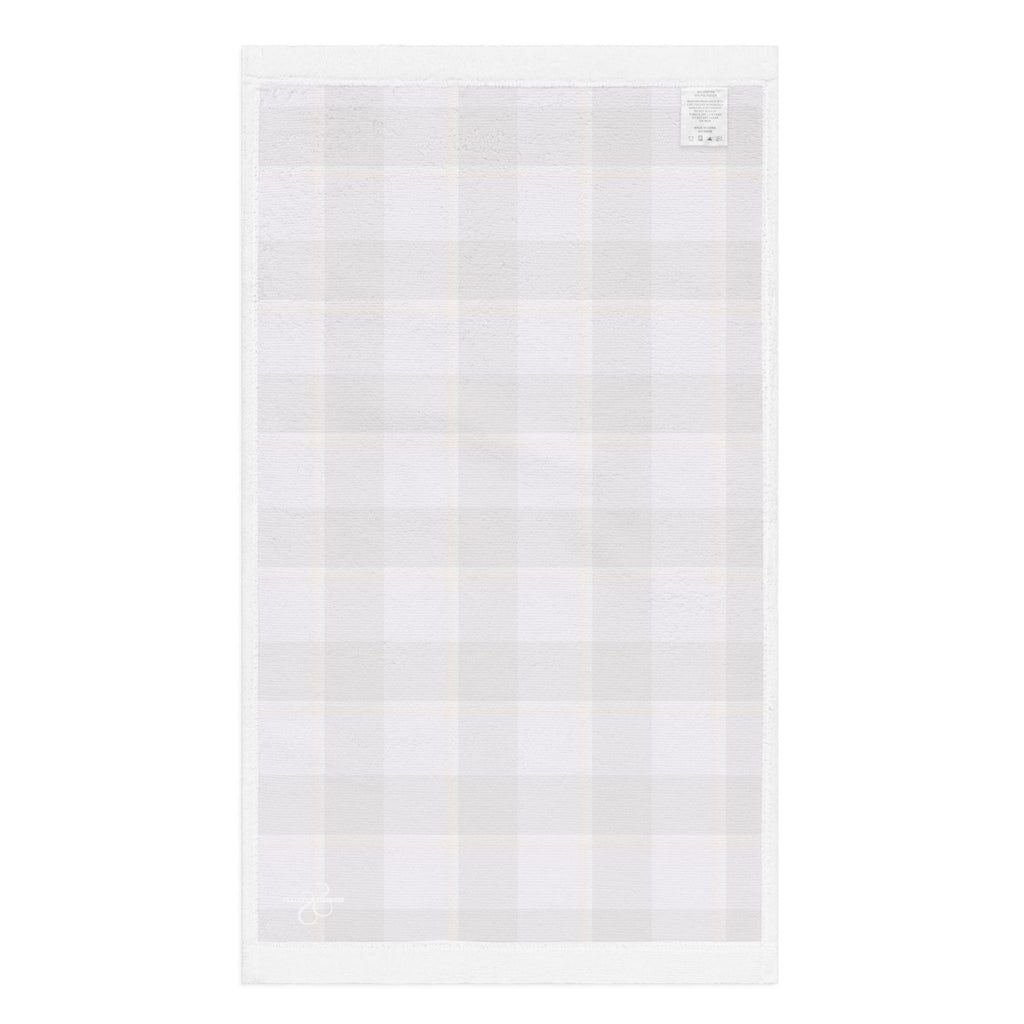 Light Wisteria and Livid Brown Plaid Hand Towel - Scottish Squares