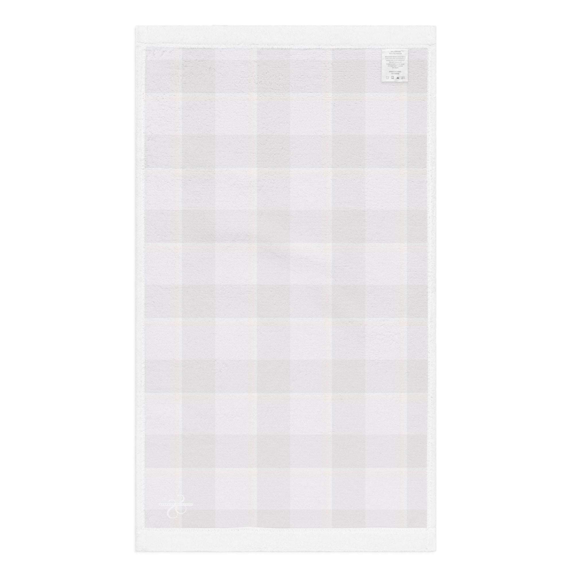 Light Wisteria and Livid Brown Plaid Hand Towel - Scottish Squares