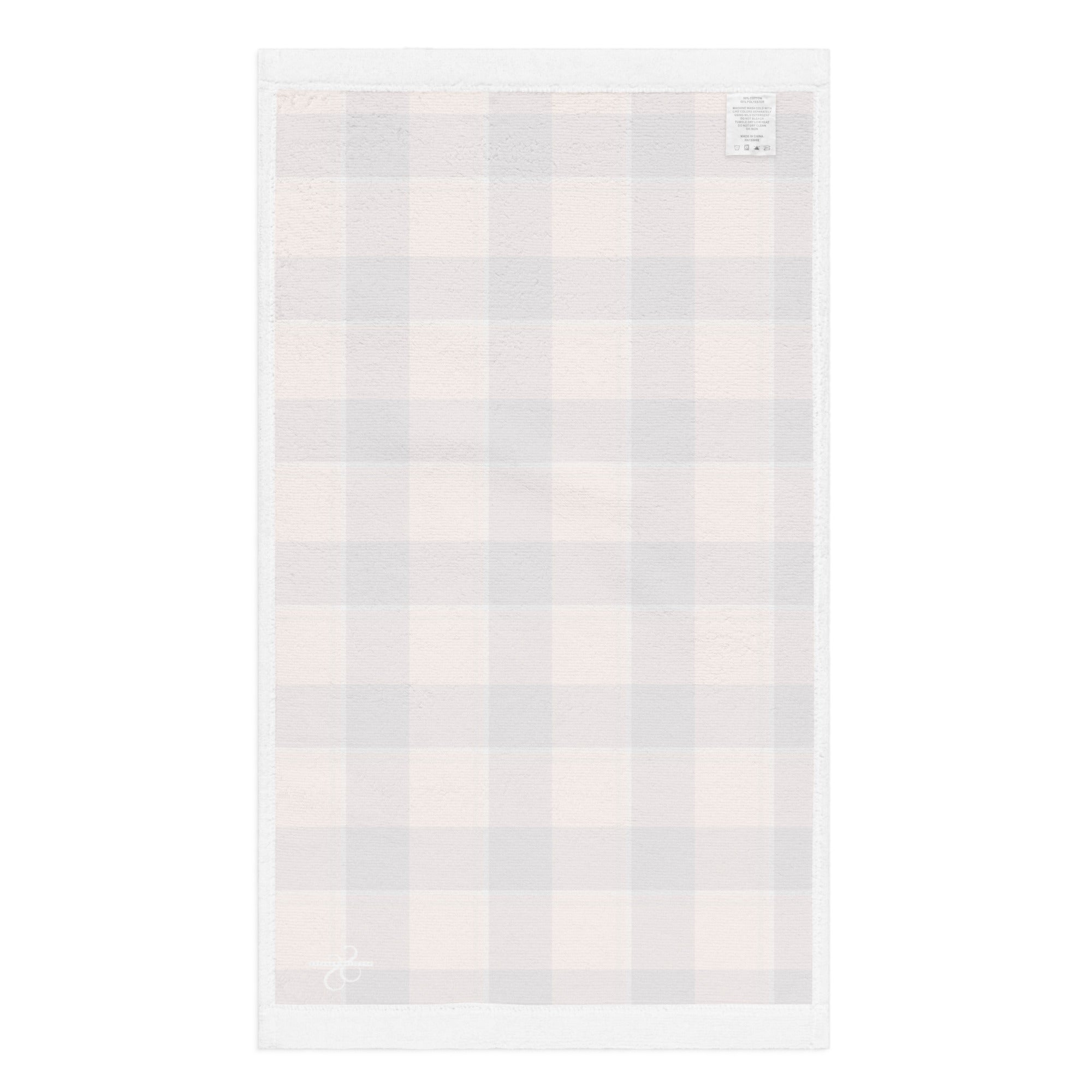 Hit Pink and Livid Brown Plaid Hand Towel - Scottish Squares