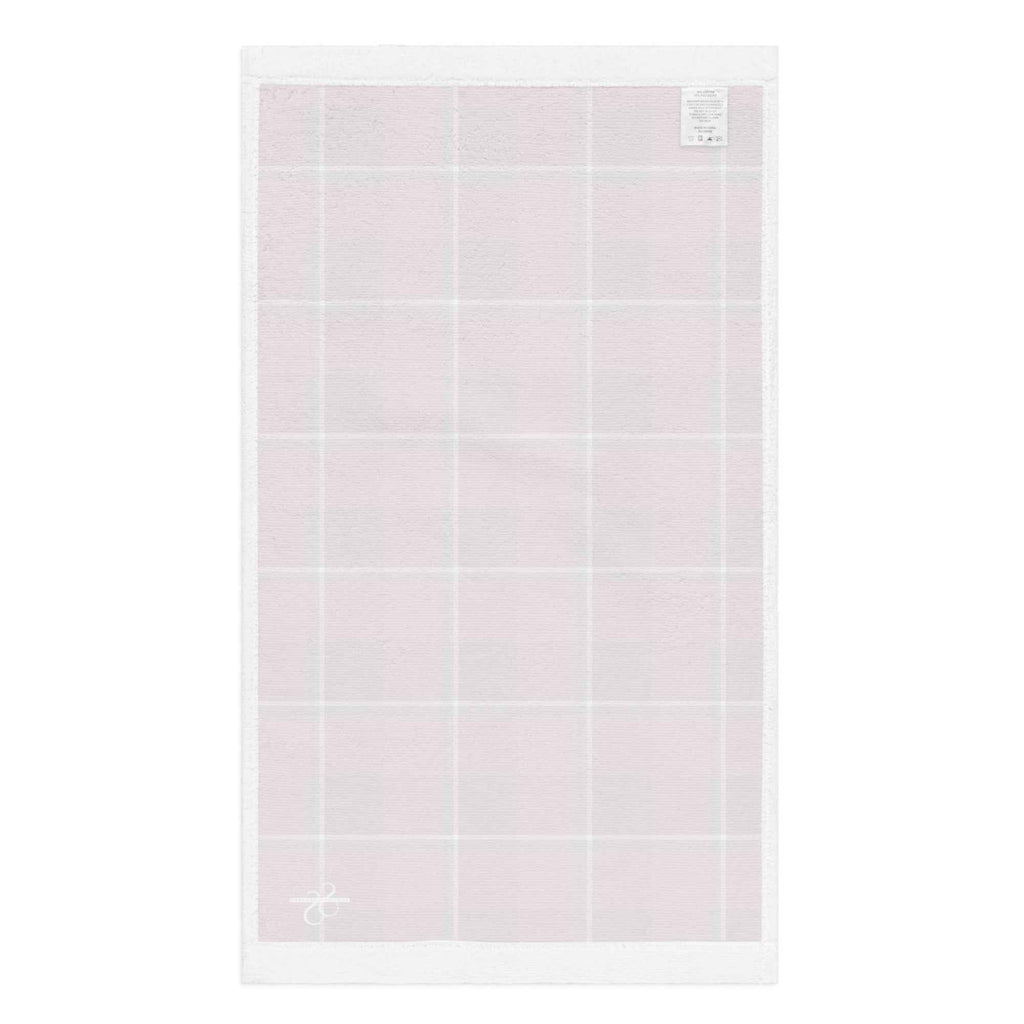 Old Brick and Cab Sav Plaid Hand Towel - Scottish Squares