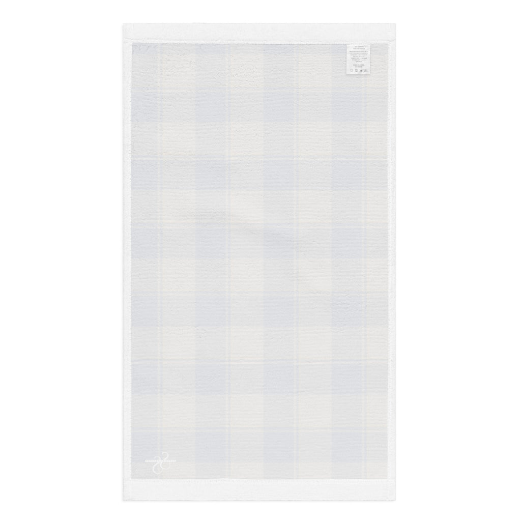 Cello and Donkey Brown Plaid Hand Towel - Scottish Squares