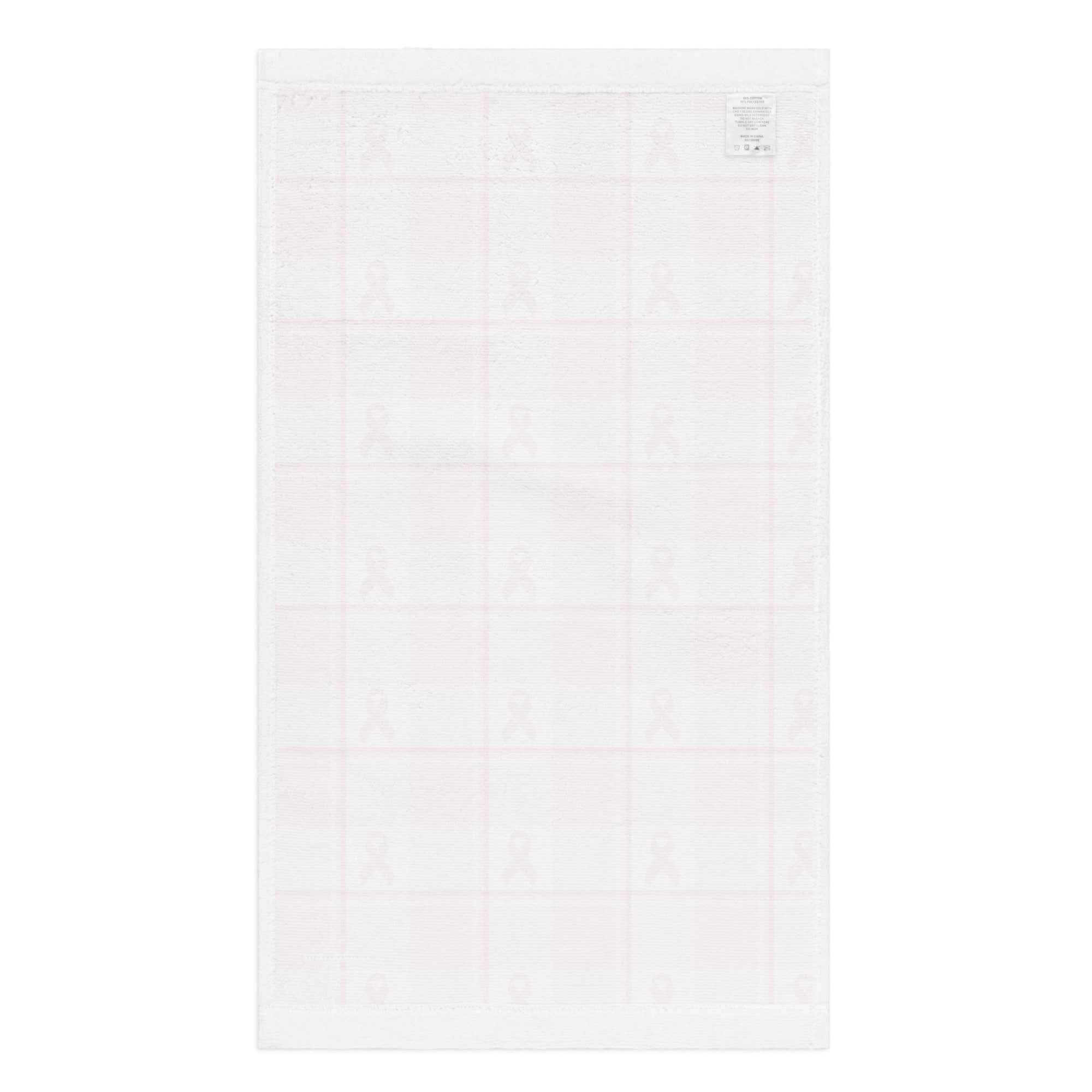 Hand Towel Breast Cancer Awareness Plaid - Scottish Squares