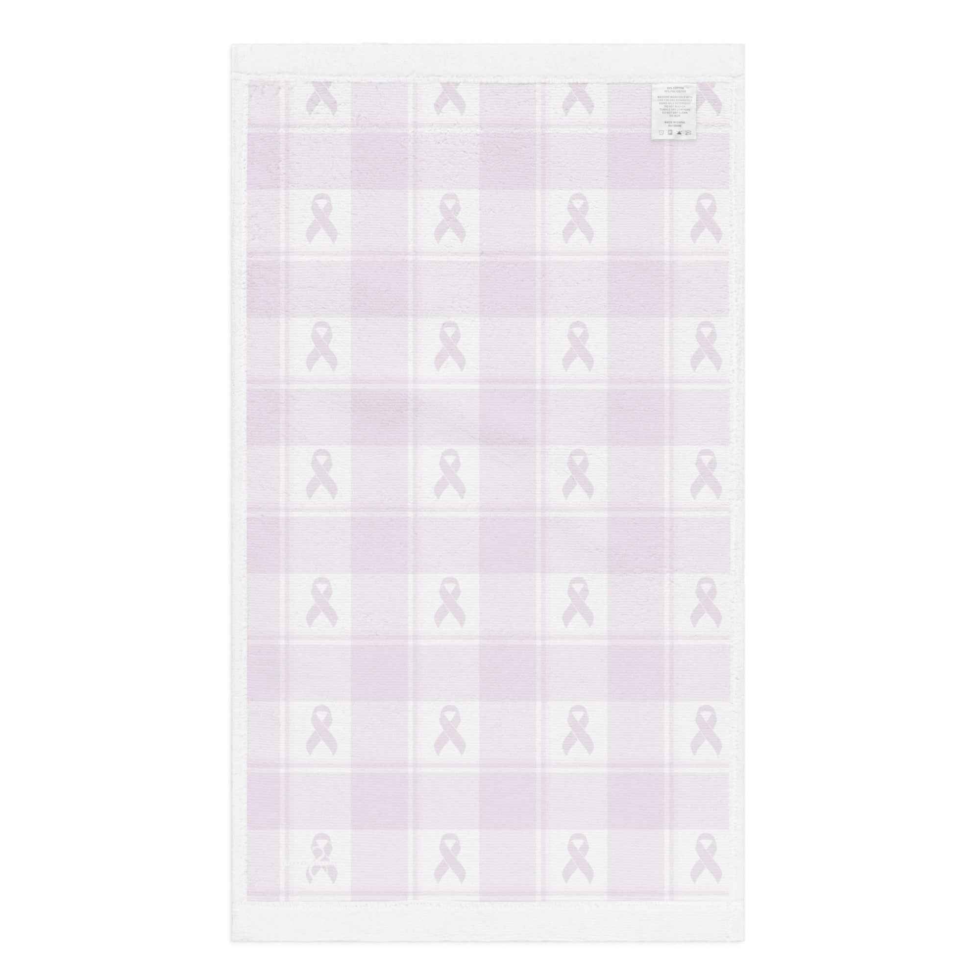 Hand Towel Pancreatic Cancer Awareness Plaid - Scottish Squares