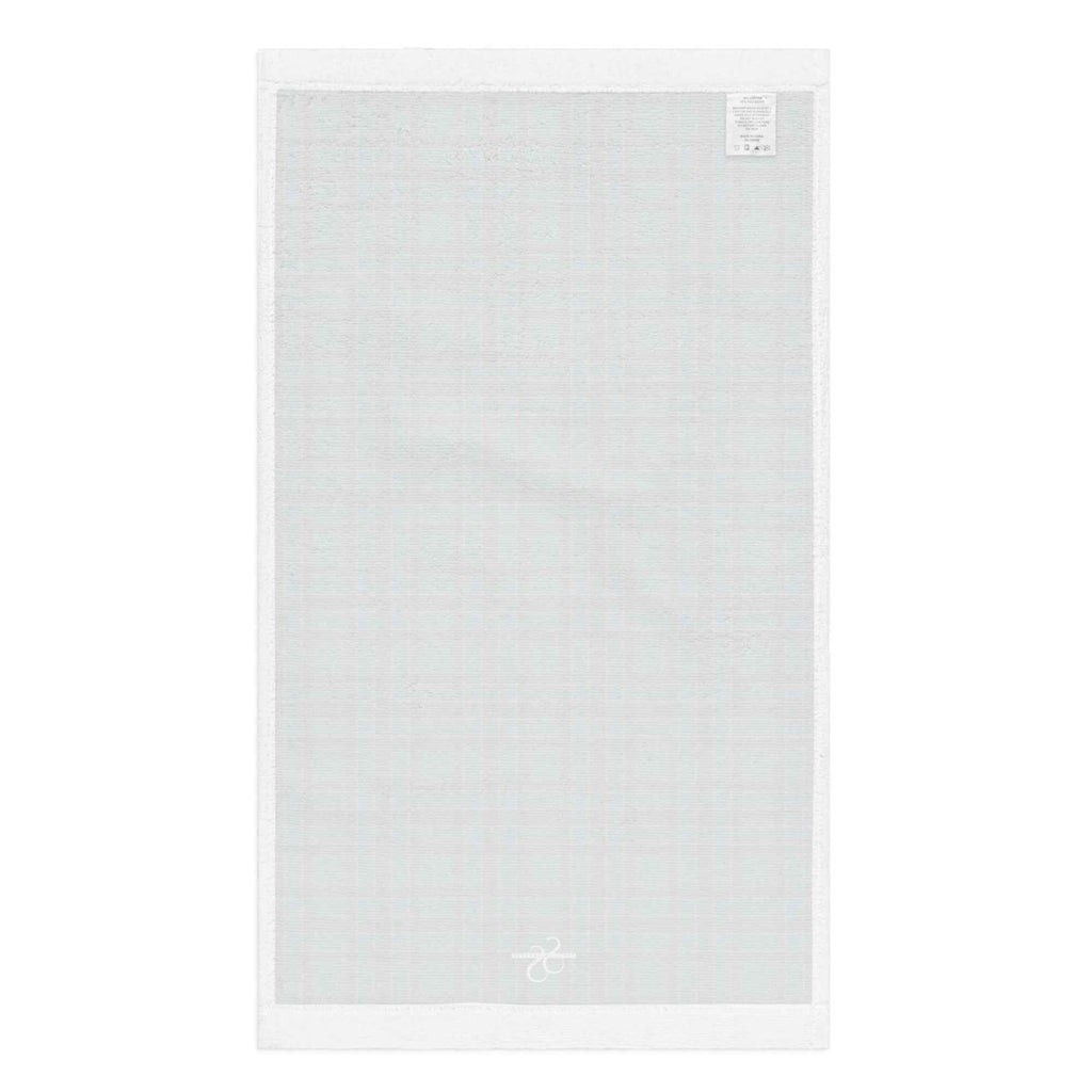 Hand Towel Green Blue Orange Plaid Tartan