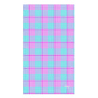 Mauve and Coastal Mist Plaid Hand Towel - Scottish Squares