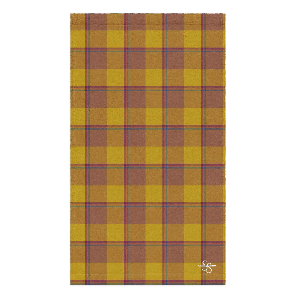 Potters Clay and Pizza Plaid Hand Towel - Scottish Squares
