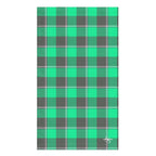 Spring Green and Finlandia Plaid Hand Towel - Scottish Squares
