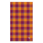 Tahiti Gold and Rose Bud Cherry Plaid Hand Towel - Scottish Squares