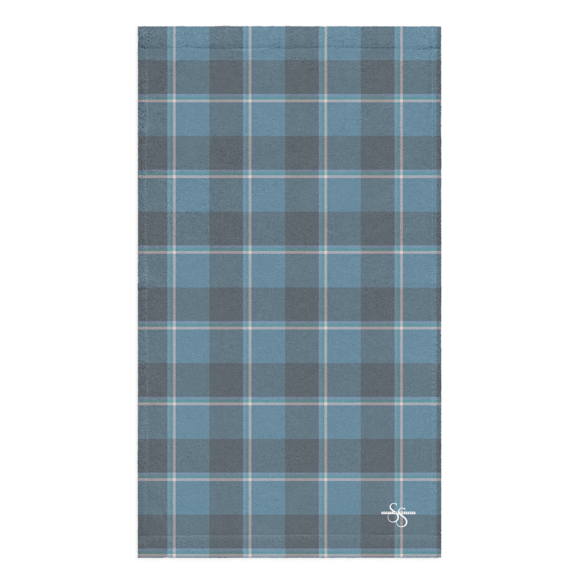 Hoki and Shuttle Gray Plaid Hand Towel - Scottish Squares