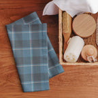 Hoki and Shuttle Gray Plaid Hand Towel - Scottish Squares