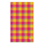 Corn and Razzmatazz Plaid Hand Towel - Scottish Squares