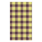 Flax and Livid Brown Plaid Hand Towel - Scottish Squares