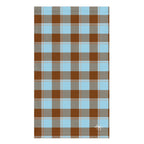 Blizzard Blue and Livid Brown Plaid Hand Towel - Scottish Squares