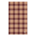 Whiskey and Livid Brown Plaid Hand Towel - Scottish Squares