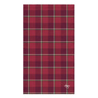 Old Brick and Cab Sav Plaid Hand Towel - Scottish Squares