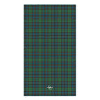 Hand Towel Green Blue Orange Plaid Tartan