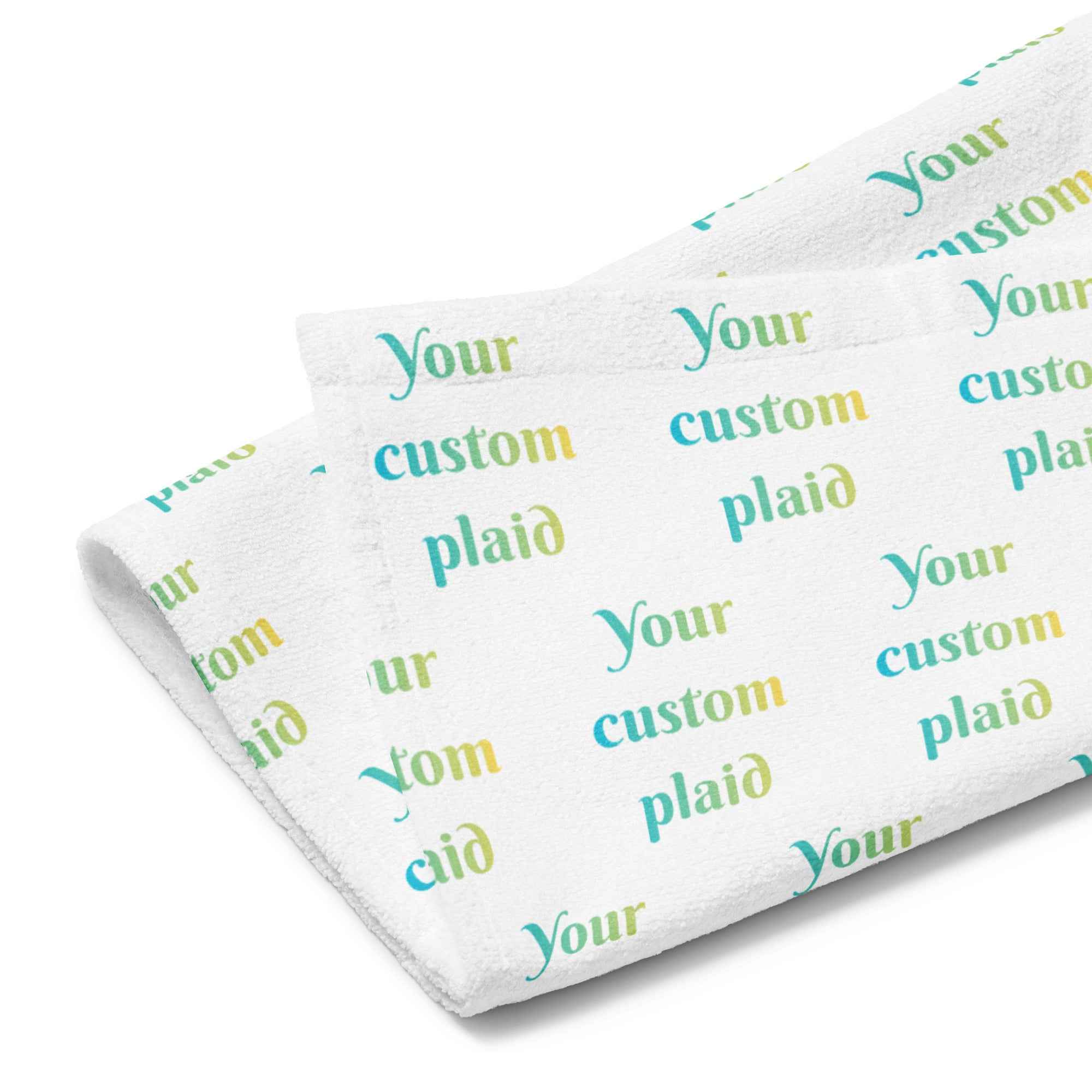 Hand Towel Your Own Birthday Plaid - Scottish Squares