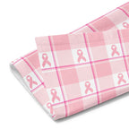 Hand Towel Breast Cancer Awareness Plaid - Scottish Squares