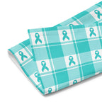 Hand Towel Ovarian Cancer Awareness Plaid - Scottish Squares