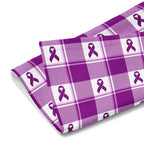 Hand Towel Pancreatic Cancer Awareness Plaid - Scottish Squares