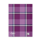 Personalized Purple and Trendy Pink Plaid Hardcover Journal - Scottish Squares
